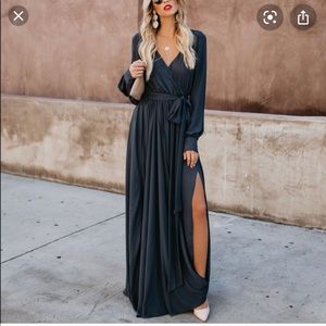 Diana long sleeve maxi